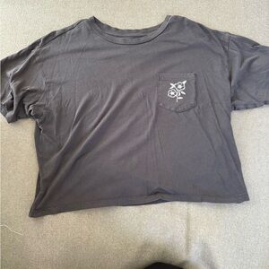American Eagle Outfitters Gray Short Sleeve Tee